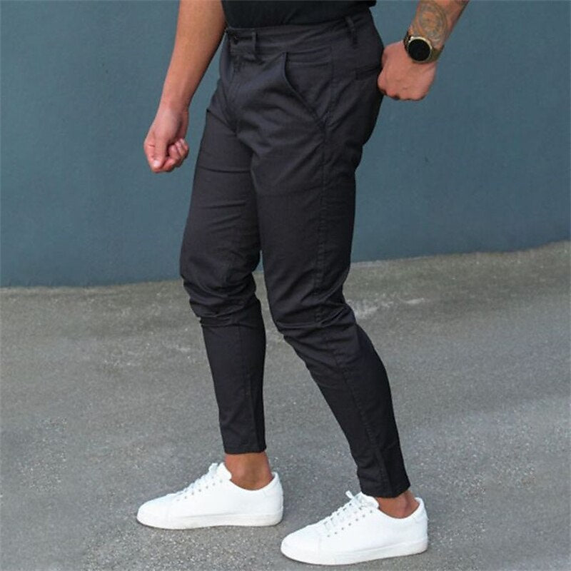 Slim Fit Zipper Pants