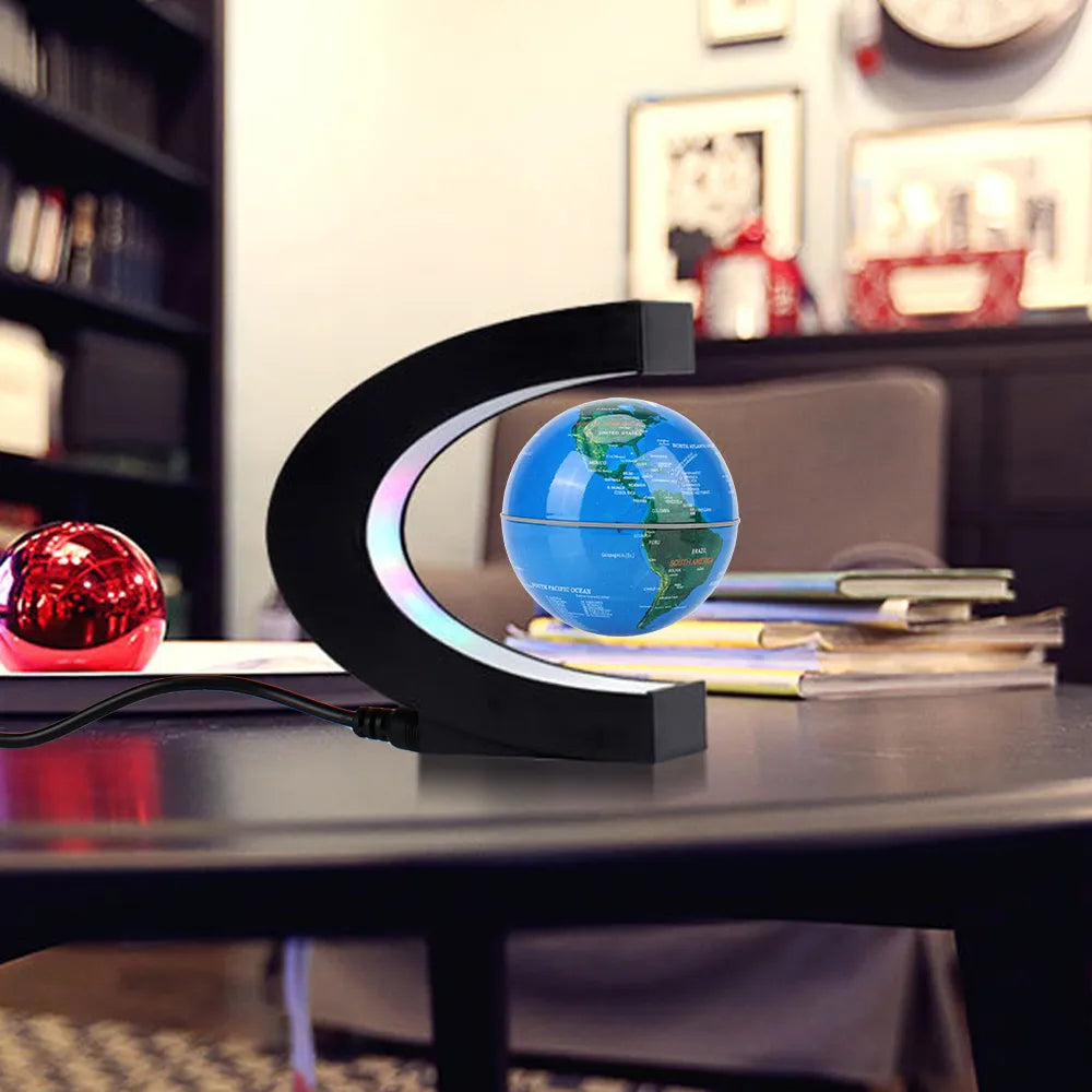 Floating Magnetic Levitation Globe LED World Map Electronic Antigravity Lamp Novelty Ball Light Home Decoration Birthday Gifts