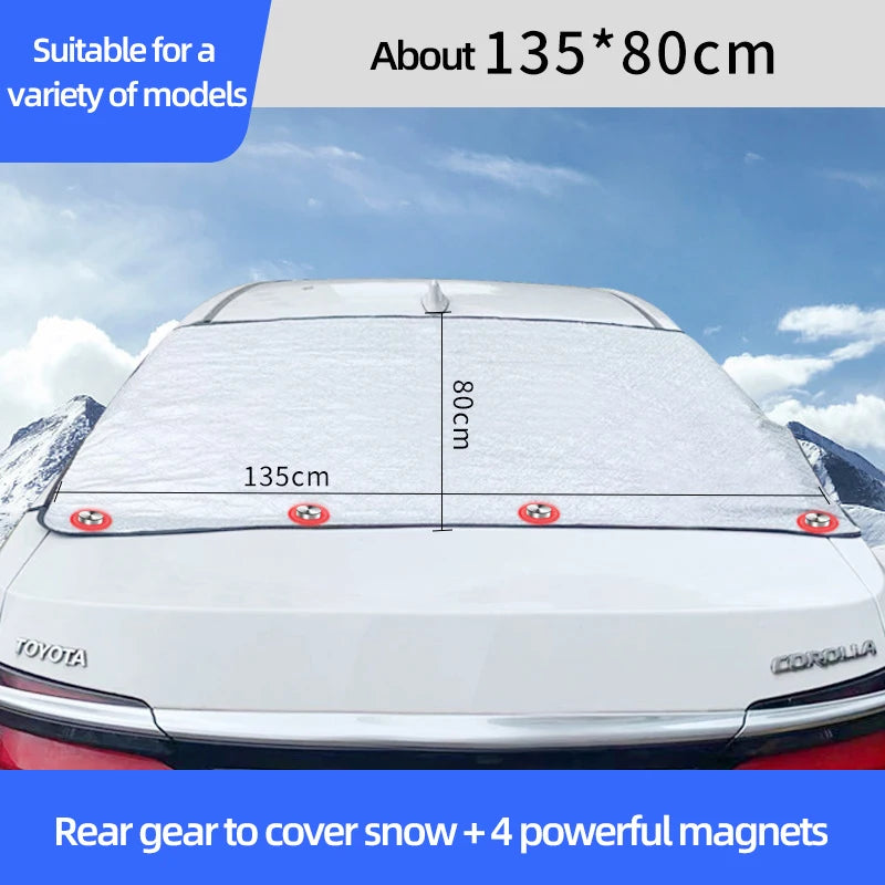 Car Windshield Snow Cover Anti-frost And Anti-snow Lengthen And Thicken Anti-freeze Winter Car Supplies For Toyota For Ducato 2