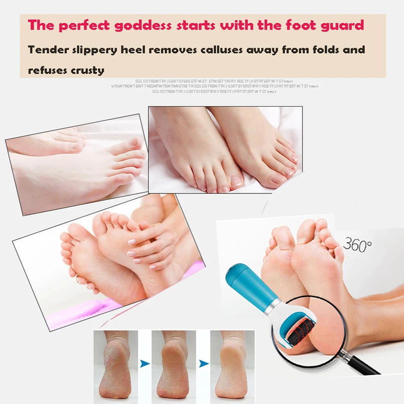 Electric Foot File Scraper Callus Remover Feet Professional Matte Pedicure Tools  Foot Corn Removal Dead Skin Remover Foot Care