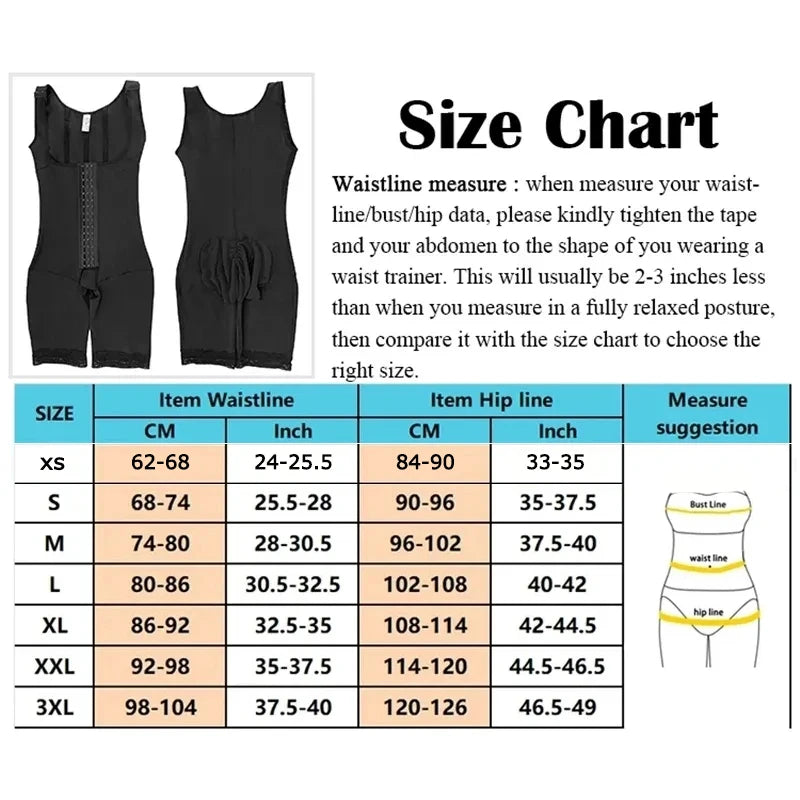 Fajas Colombianas Post Surgery Shapers Binders Waist Trainer Butt Lifter Shapewear Women Full Body Shaper Bbl Compression Girdle