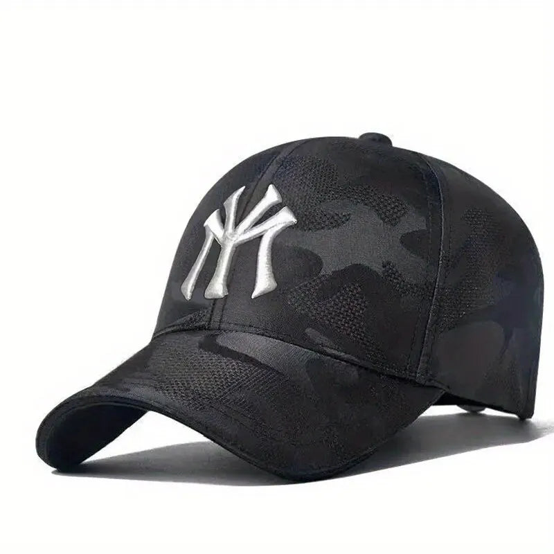 Fashion Letter Embroidery Camouflage Baseball Hats Spring and Autumn Outdoor Adjustable Casual Hats Sunscreen Hat