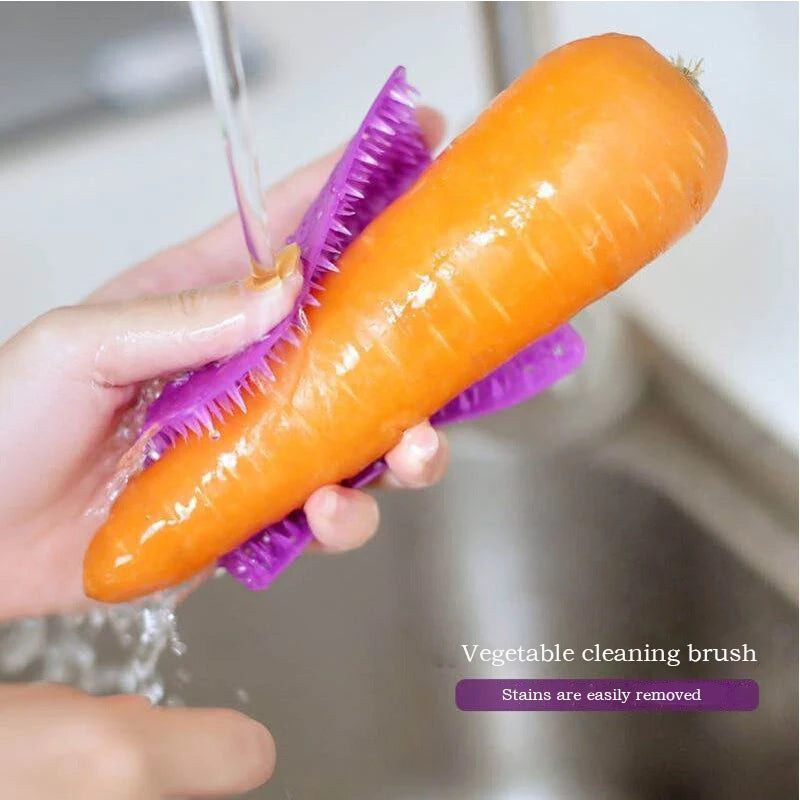 Fruit and vegetable cleaning brush