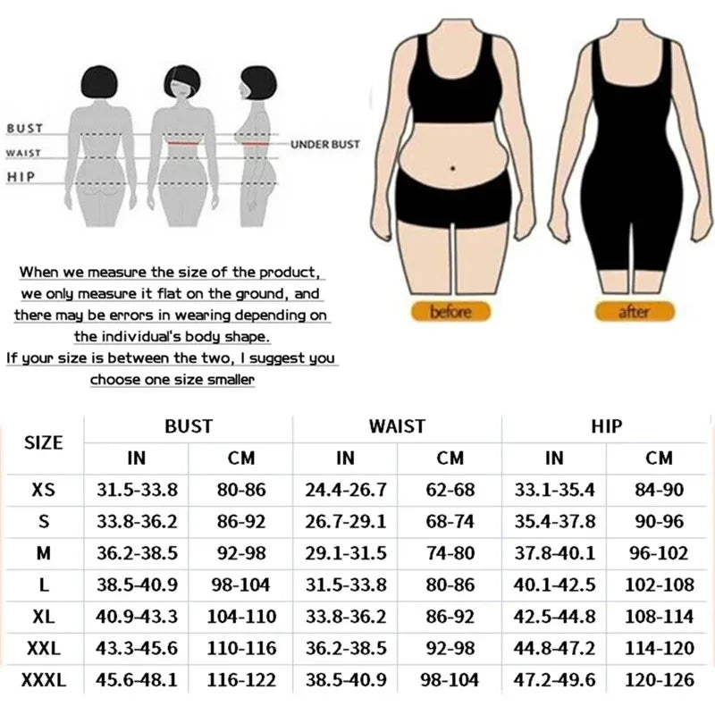 Colombian Full Body Shapewear Girdle - Tummy Control, Butt Lift, Slimming Compression Corset Bodysuit.