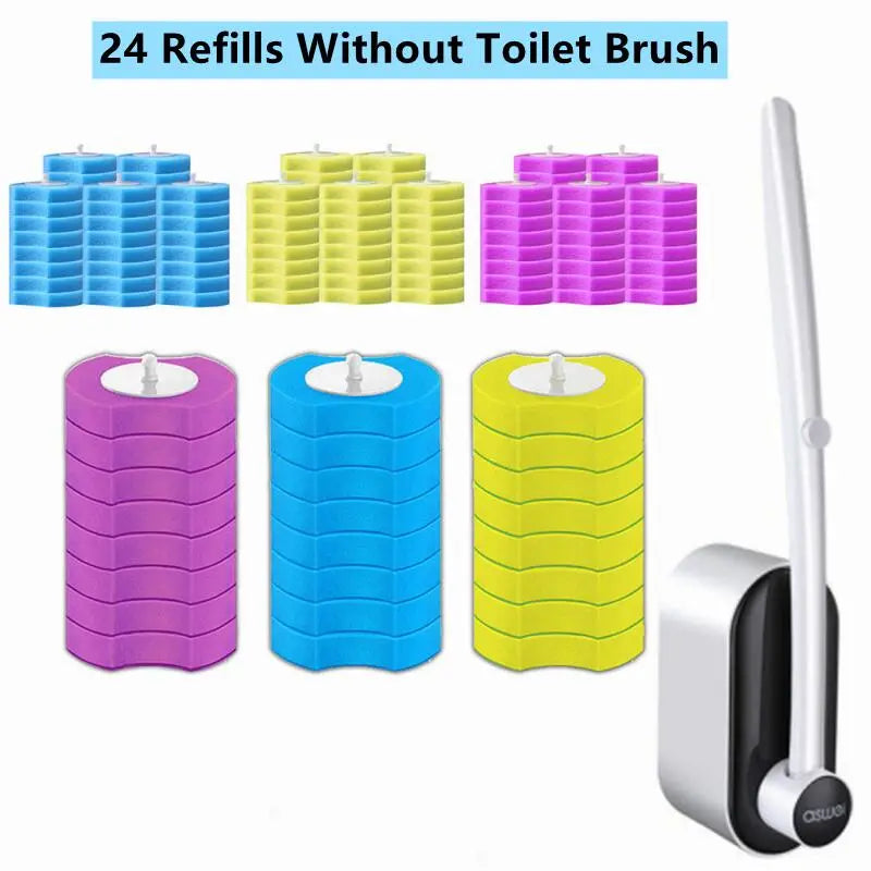 Disposable Toilet Brush Set