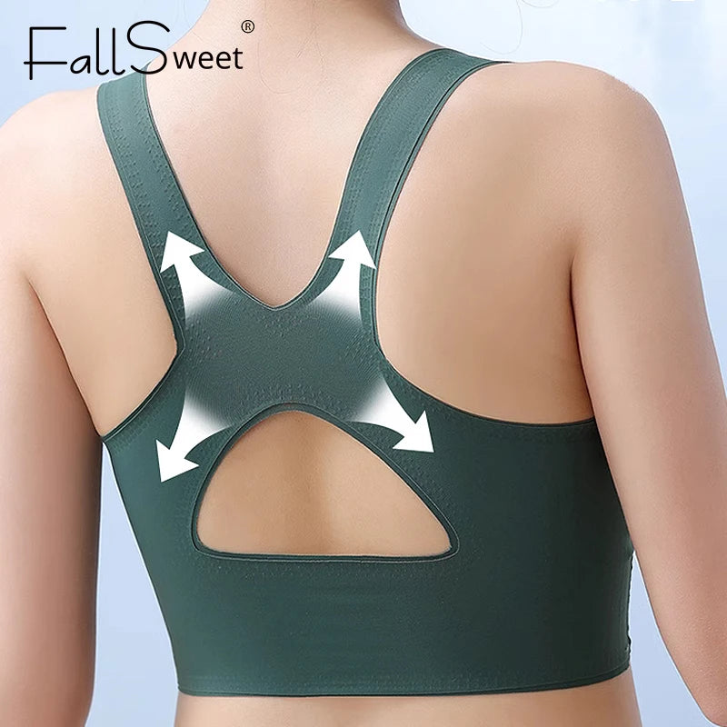 FallSweet Push Up Bra for Women Seamlesss Sport Bras Top Comfort Without Underwire Bralette Sexy Cross Back Bra Brassiere Femme