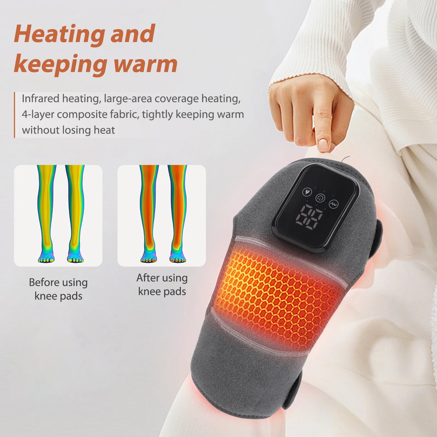 Vibration Heated Knee Massager