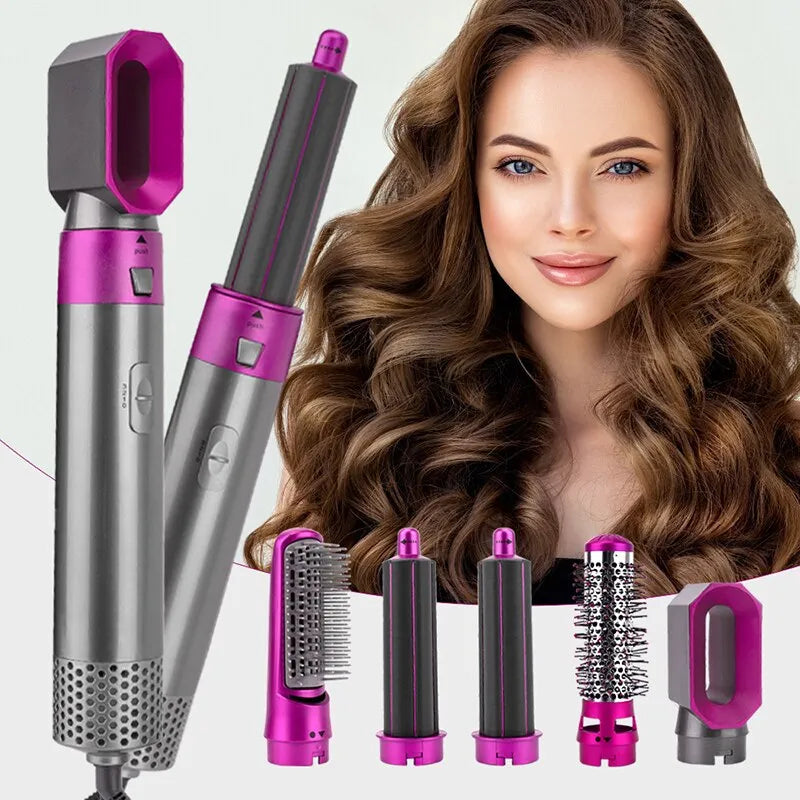 Hairdryer Comb A 5 In 1 Hot Air Comb For Curling And Straightening Hair Automatic Straight Hair Comb And Hair Dryer Hot Comb