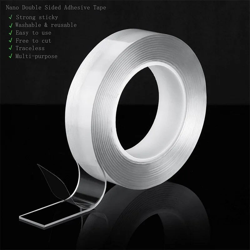 Nano Double Sided Adhesive High Viscosity Waterproof Reusable Acrylic Double Side Adhesive Suitable for Home Decoration