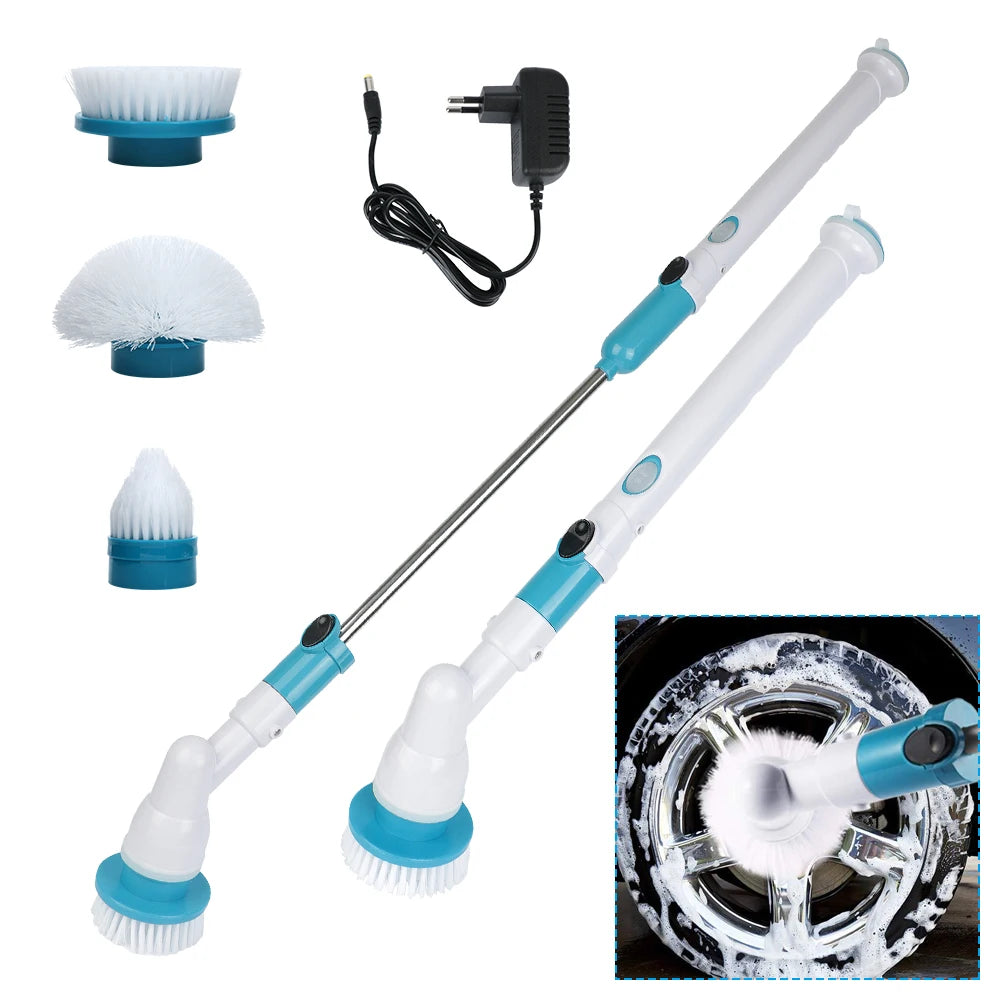 Bathtub Tile Brush 3-in-1 Electric Spin Cleaner Kitchen Bathroom Sink Cleaning Gadget Wireless Electric Cleaning Brush