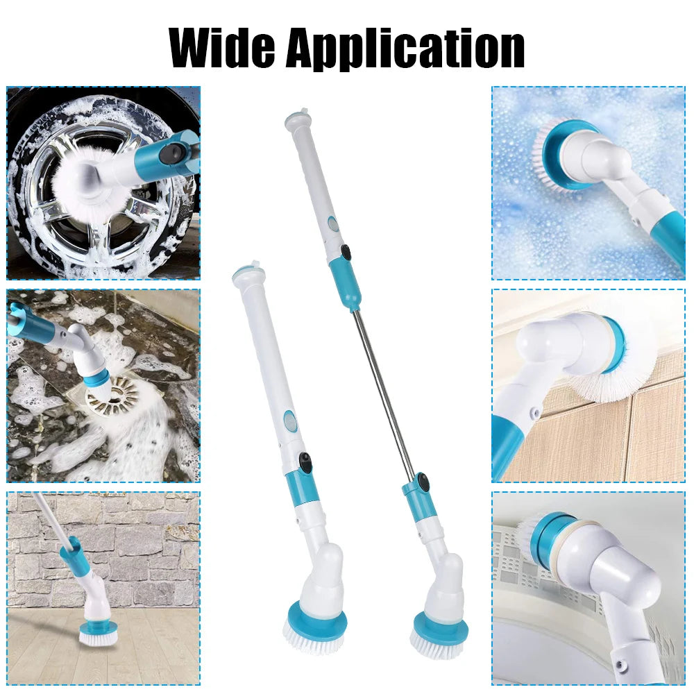 Bathtub Tile Brush 3-in-1 Electric Spin Cleaner Kitchen Bathroom Sink Cleaning Gadget Wireless Electric Cleaning Brush