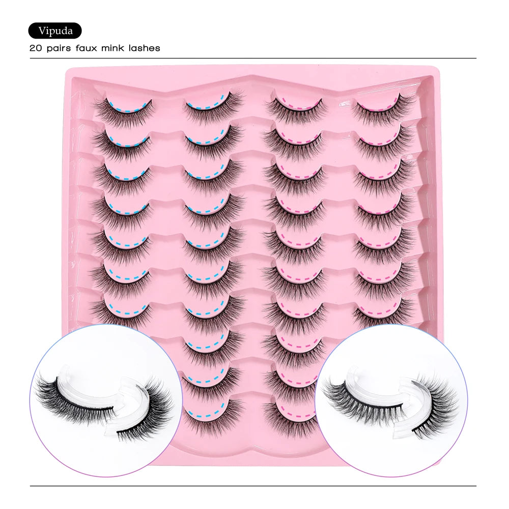 20 Pairs 3D Mink Eyelashes