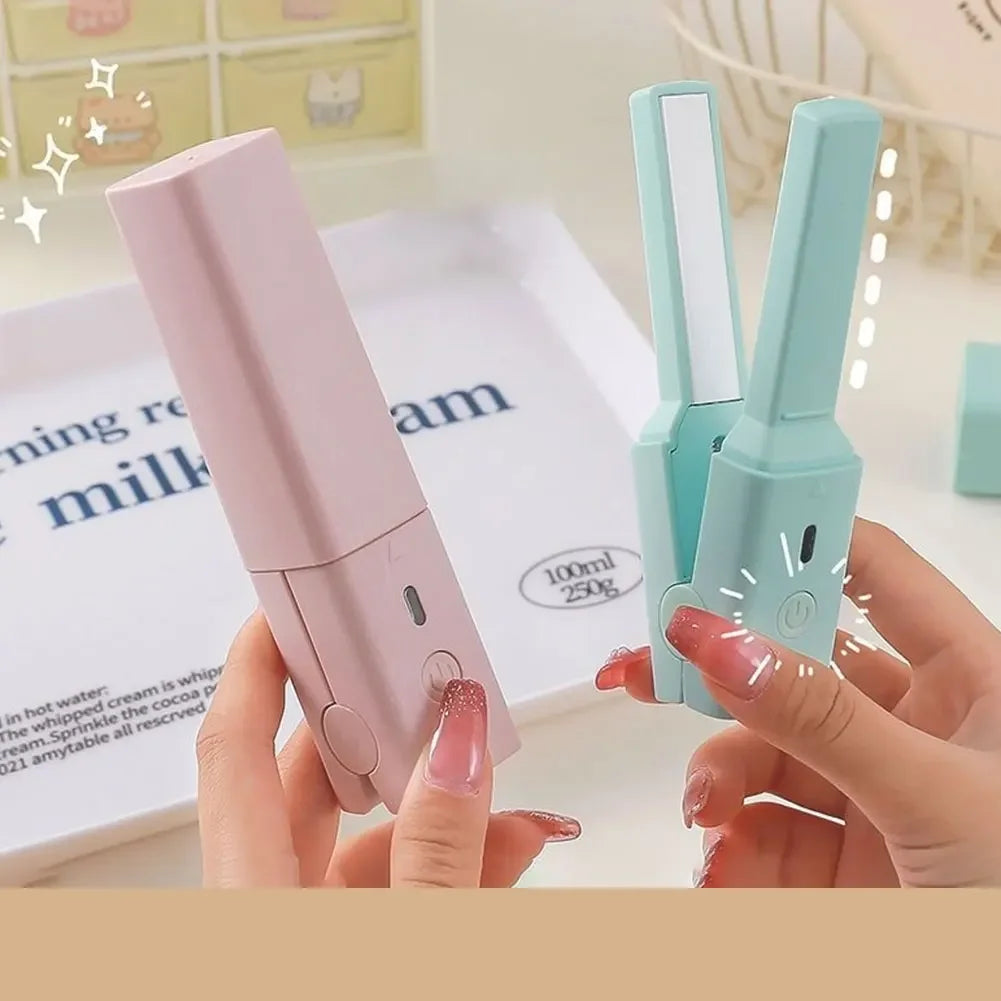 Mini Usb Hair Straightener Fast Heating Three Temperatures Adjustable Travel Hair Portable Straightener