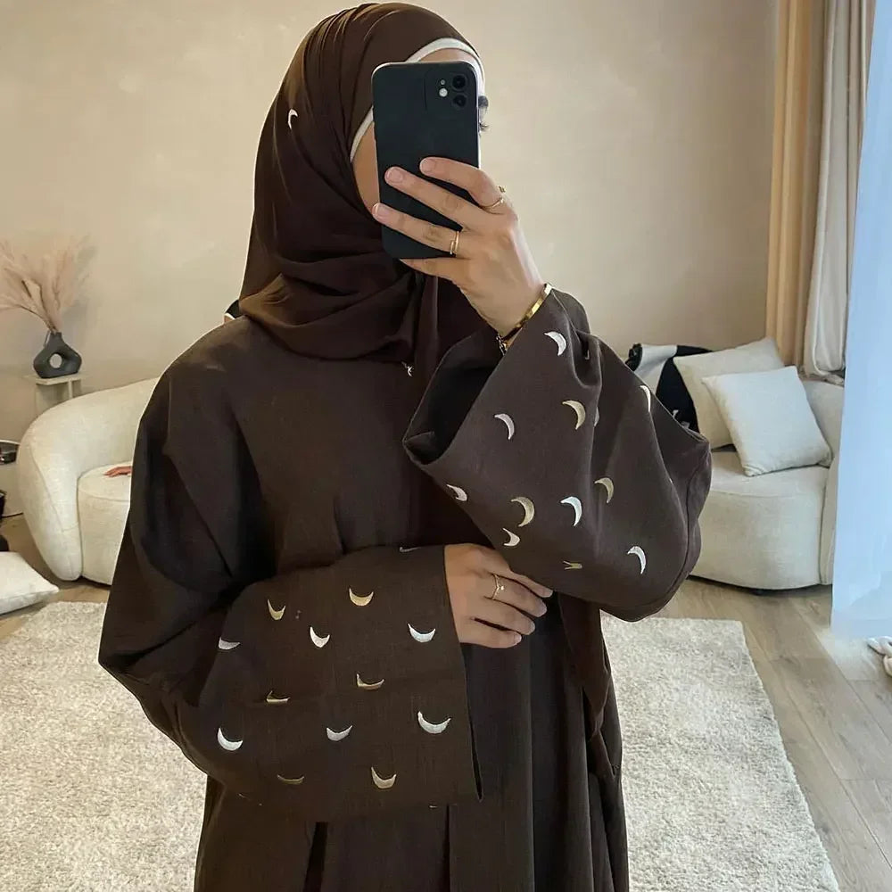 Islamic embroidery hijab for Ramadan and Eid