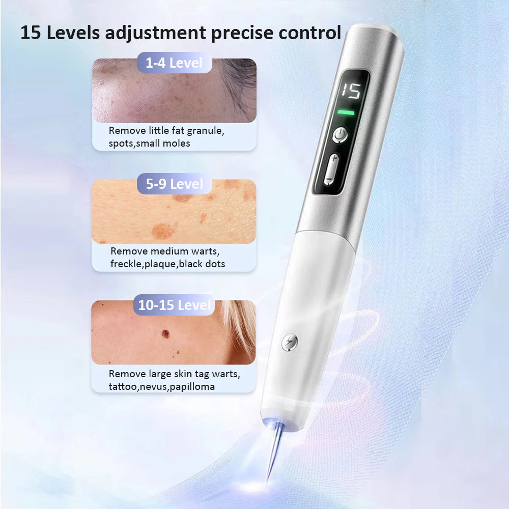Skin Tag Mole Remover for Dark Spots Laser Plasma Pen Electric Blemish Wart Remover lcd Freckle Eliminator Black Dots Removal