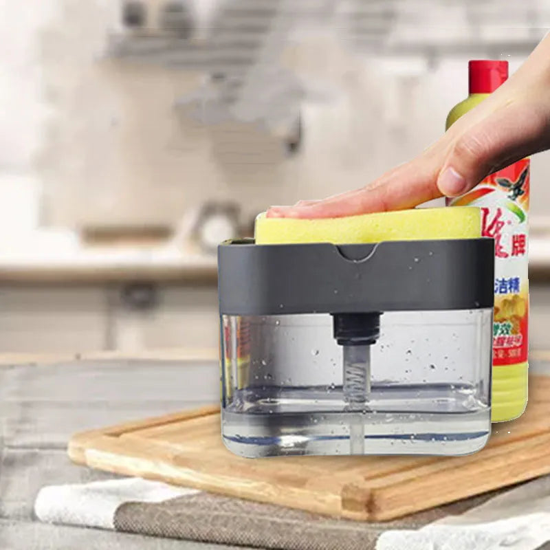 Automatic Soap Dispenser Bottle For Liquid Soap Kitchen Sponge Soap Dispenser Ditchen Sponge Dispenser Manual Soap Dispenser