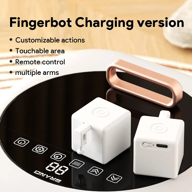 New Tuya Bluetooth Smart Touch Fingerbot Plus USB Charge Version Switch Button Pusher Arm Fingerbot Via Alice Alexa Google Home