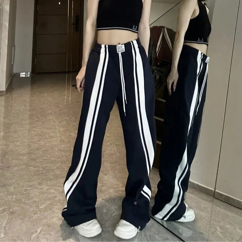 Loose Casual Trendy Women Pants Summer Thin Style Slim Fit Long Pants Street Style Cotton Polyester Fabric Comfortable