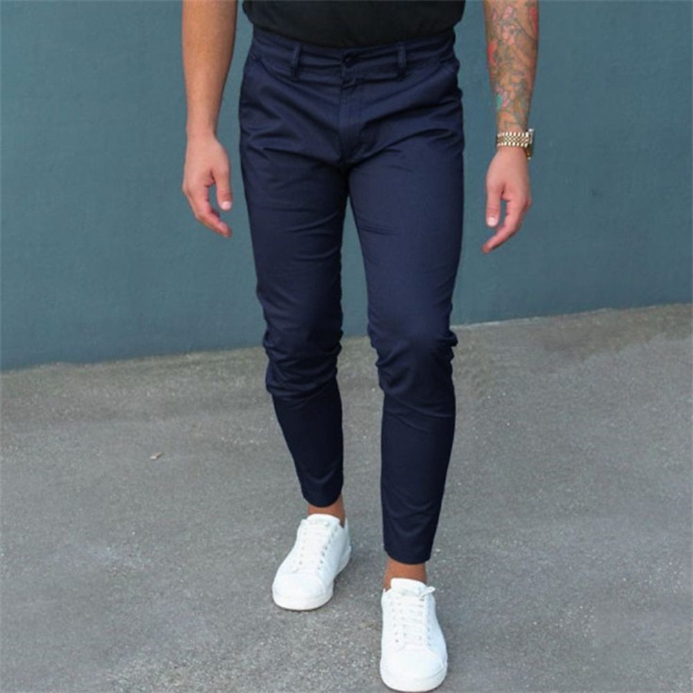 Slim Fit Zipper Pants